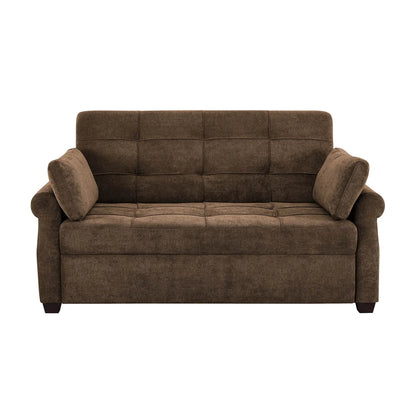 Serta Sabrina 73” Tufted Back Queen Convertible Sleeper Sofa