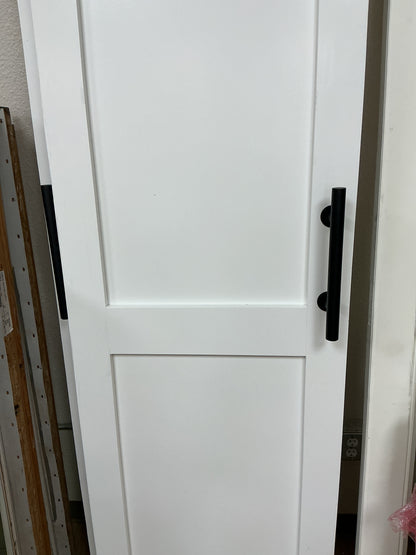 2- 3 Panel 2 ft W x 8 ft 10” H Shaker-Style Interior Sliding Barn Door