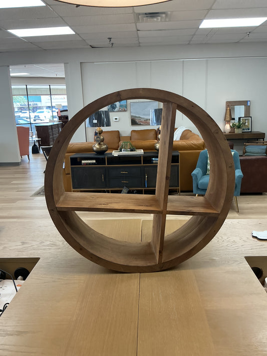 20” Circular Wooden Wall / Accent Shelf